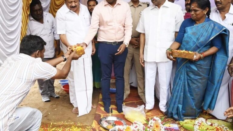 Minister lays foundation for restoration of listed buildings in Cuddalore