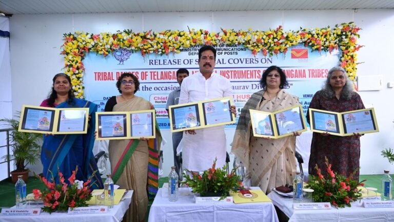 Special Mailing Covers for Dance Forms, Musical Instruments of Telangana Tribes