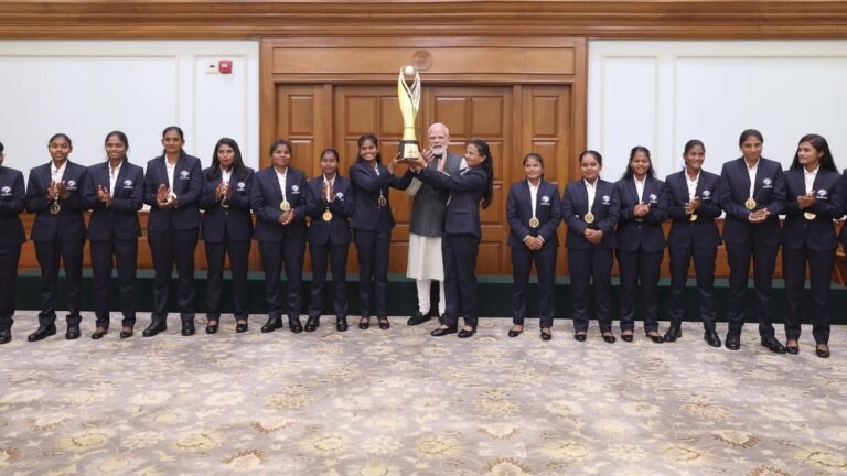PM Modi meets Indian Women’s Blind Cricket Team after T20 World Cup triumph