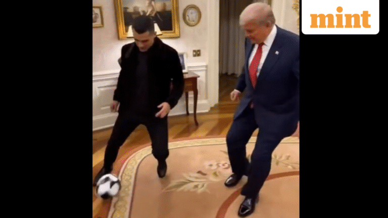 ‘Two GOATS in one frame’: Donald Trump posts AI-generated video of himself playing soccer with Ronaldo — Play | Today’s news