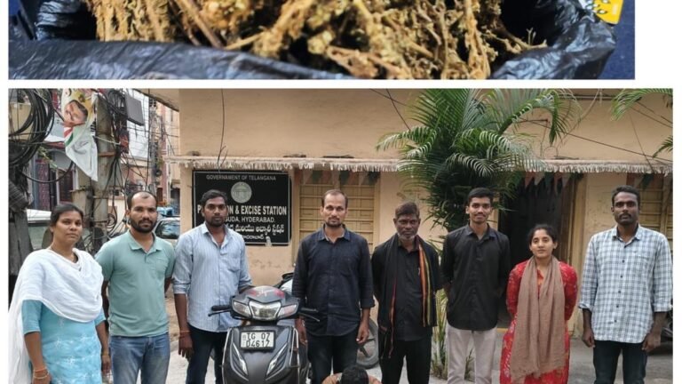 Two drug dealers arrested by excise officials; more than 750 g of ganja seized