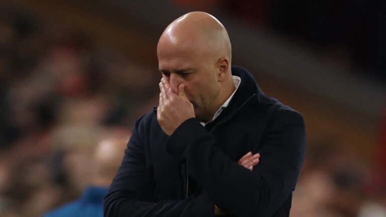 Arne Slot did not let down talk of the sack despite Liverpool’s heavy home defeat to PSV