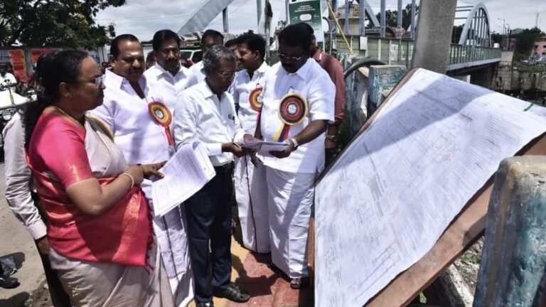 NHAI starts work on steel road over bridge at Katpadi railway station