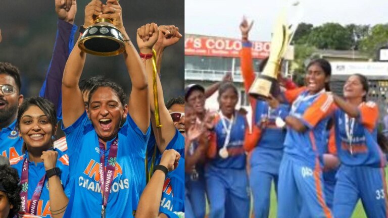 Watch: Team India Blind mimics Harmanpreet’s iconic celebration after World Cup win