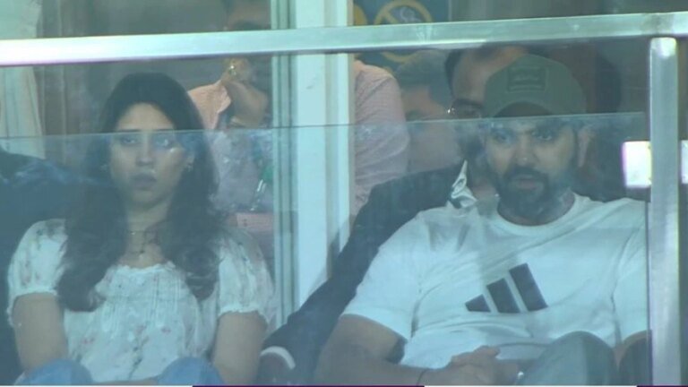 Women’s World Cup Final: Rohit Sharma at the Navi Mumbai Stadium to cheer for India