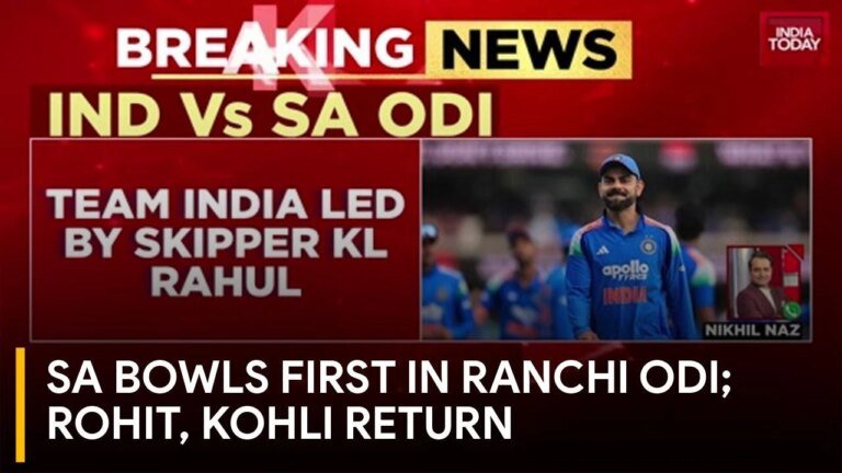 South Africa elect to bowl in Ranchi ODI; KL Rahul leads India as Rohit, Kohli Return
