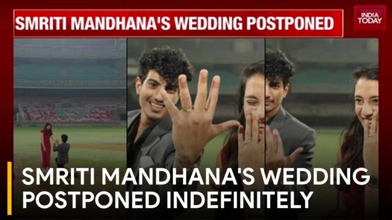 Smriti Mandhana’s wedding was postponed due to her father’s medical emergency