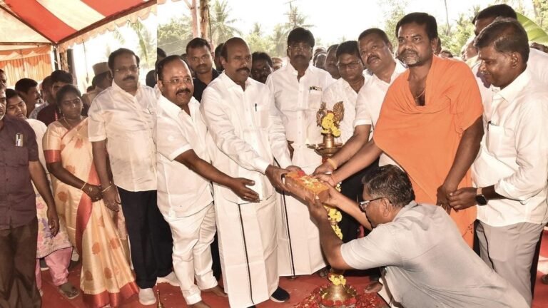 State Highways begins widening of the Vellore – Tirupattur main road near the new airport