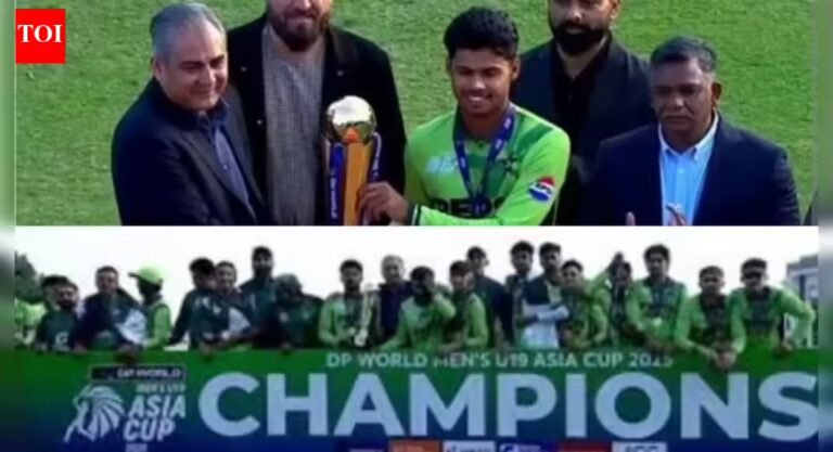 IND vs PAK final: PCB chief Mohsin Naqvi presents trophy to U19 Asia Cup champions – Watch | Cricket News – The Tech Word News