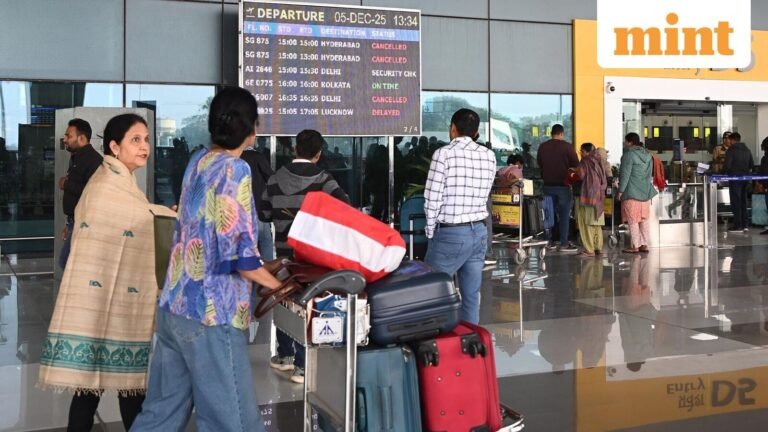 IndiGo flight cancellation crisis LIVE updates: 106 airline arrivals and departures canceled in Delhi; 69 in Hyderabad | Today’s news