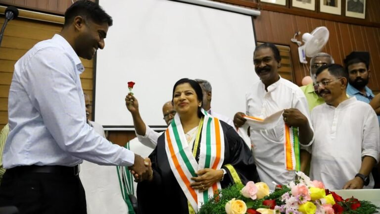 Congress returns to power in Thrissur Corporation as Niji Justin was elected mayor amid internal turmoil
