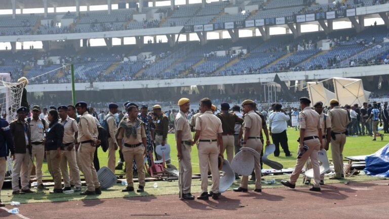 The Bengal government sends a show-cause notice to the DGP, the senior officers for the “mismanagement” of the Messi event at the Salt Lake Stadium.