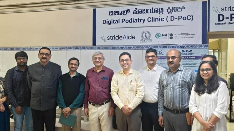 A digital podiatry clinic for early detection of diabetic foot risks has been opened at IISc