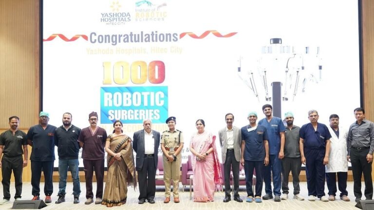 Yashoda Hospital completes more than 1000 major robotic surgeries per year