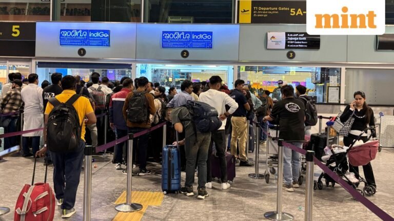 IndiGo flyers stranded, long queues at airports amid mass cancellations, delays; airline apologizes, DGCA responds | Today’s news