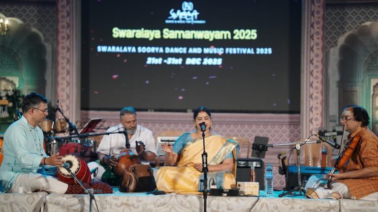Nithyasree Mahadevan performs Swaralaya to the crowds with the magic of ragas