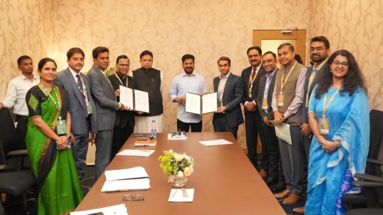 Investment wave continues into second day of Telangana Rising Global Summit; CM Revanth attends MoU signing in Marathon