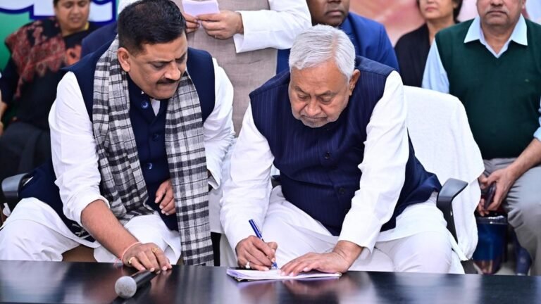 Nitish Kumar launches JD(U) membership unit.