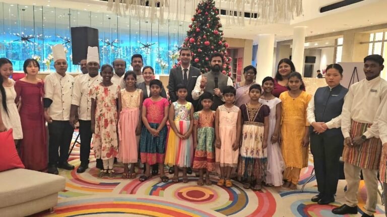 Orphans and differently-abled children take part in the mid-Christmas celebration