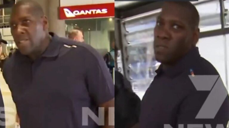 Ashes: England’s security guards get involved in a heated confrontation with a media person