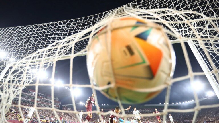 A violent clash at a football match in Karachi left players and officials injured