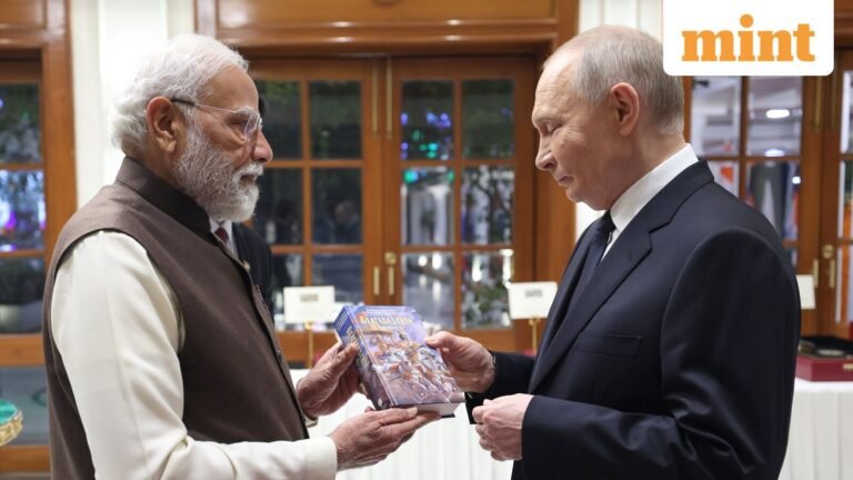 “His teachings inspire millions,” says PM Narendra Modi as he presents Bhagavad Gita in Russian to President Vladimir Putin | Today’s news