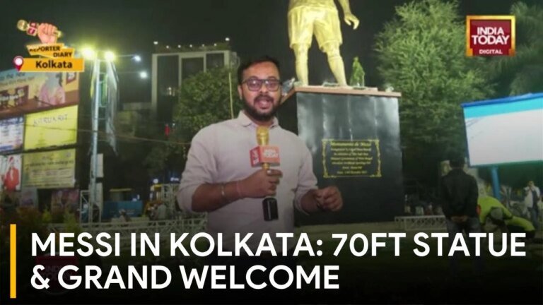 Kolkata ready for Messi: 70ft statue, SRK and Sourav Ganguly welcome the legend