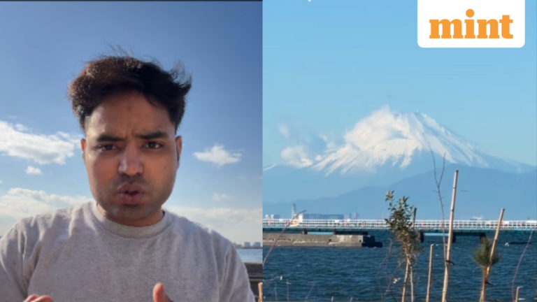 Viral Video: Indian shares crystal clear view of Japan’s Mount Fuji from 200km away | Today’s news