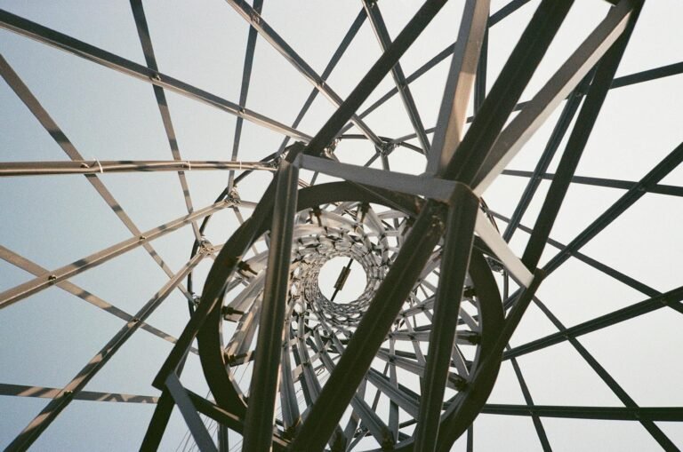 artistic view of shukhov radio tower structure