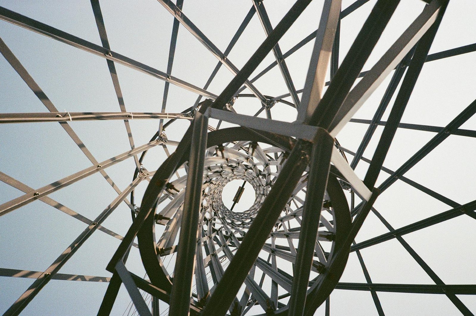 artistic view of shukhov radio tower structure