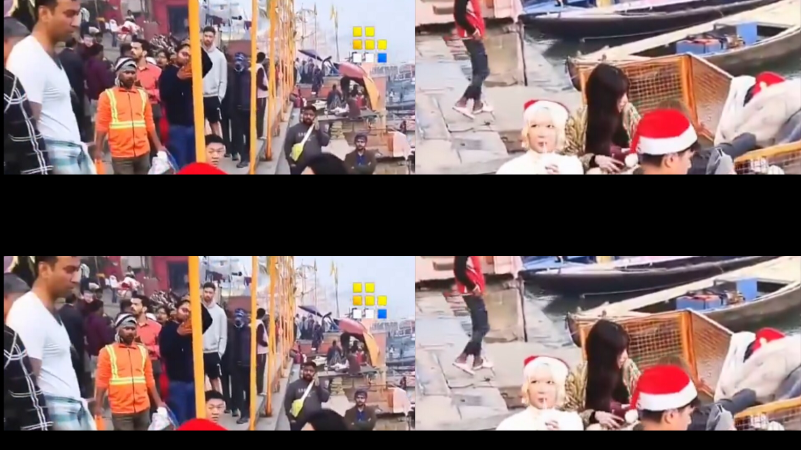 Japanese tourists in Santa hats and swimsuits made to apologize for Christmas at Varanasi ghat: “This is our holy river” | Today’s news