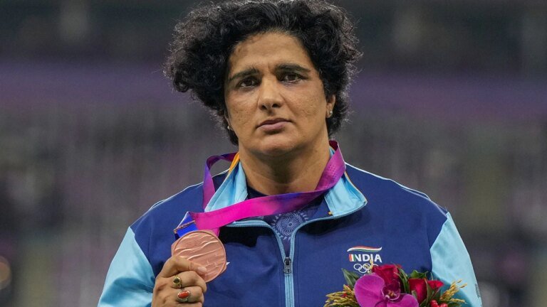 Discuster Seema Punia has been banned for 16 months for failing a drugs test