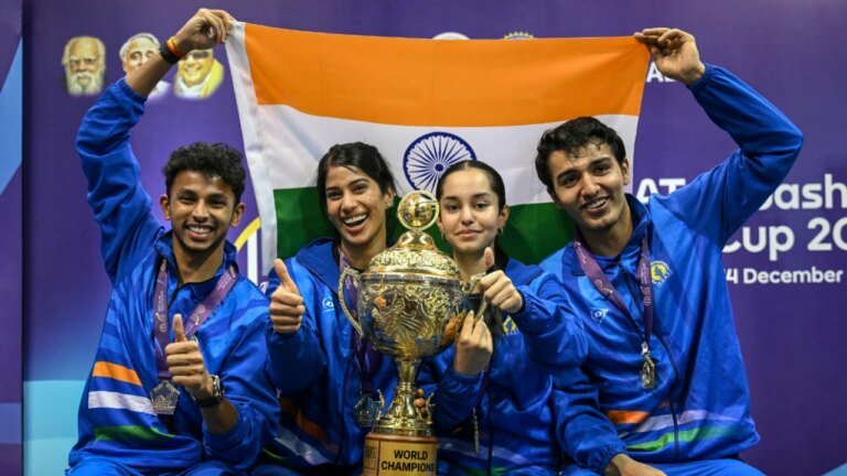 Historic gold: Chinappa, Anahat lead India to their first ever World Squash Championship