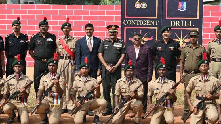 State level NCC festival begins at DG Vaishnav College