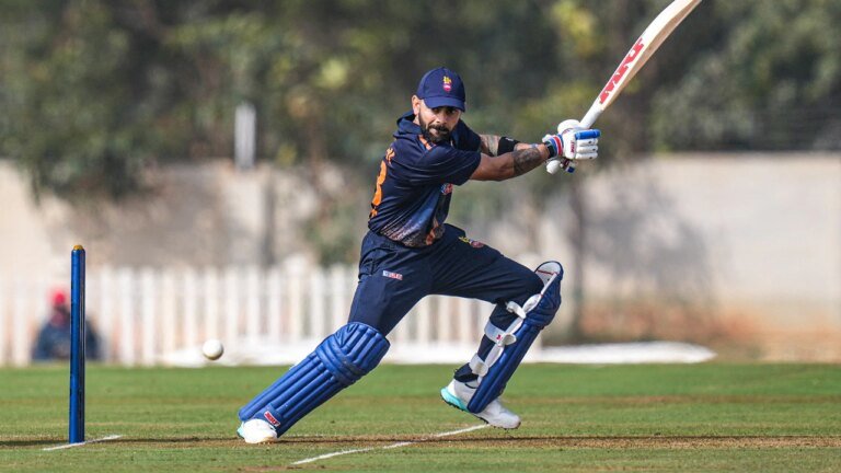 Vijay Hazare Trophy: Virat Kohli signs Player of the Match award