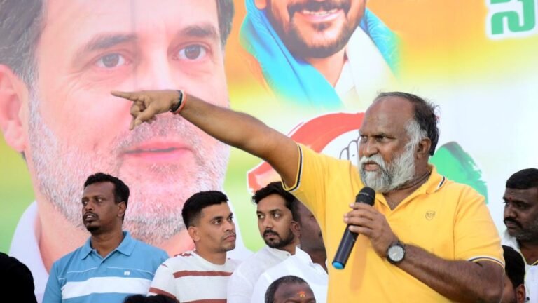 Jagga Reddy feels humiliated as she faces defeat despite Rahul Gandhi’s challenge