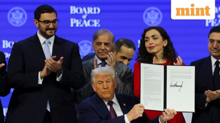 Donald Trump unveils ‘Peace Deck’ in Davos with Pakistan and UAE on board; promises that Gaza will be demilitarized and rebuilt | Today’s news
