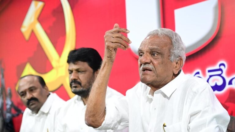 CPI leader K. Narayana criticizes land pooling plan in Amaravati
