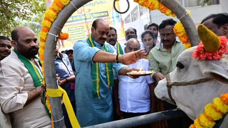 Atchannaidu launches free veterinary camps to boost livestock industry in AP