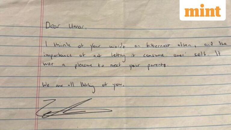 New York City Mayor Zohran Mamdani’s handwritten letter to Umar Khalid – “I often think of your words about bitterness…” | Today’s news