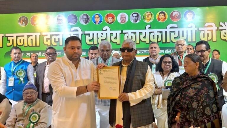 Tejashwi Yadav appointed RJD working president at national executive meeting | Today’s news