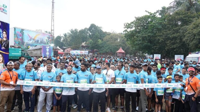 More than 3,000 people participate in the Rubfila Palakkad Marathon