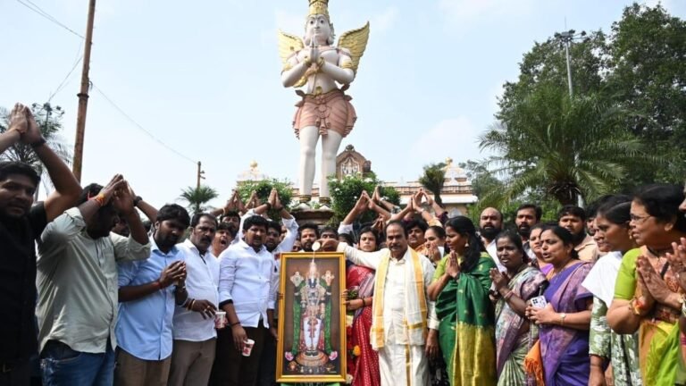 NDA Alliance leaders protest against Ambati Rambabu’s alleged remarks against AP CM Naidu
