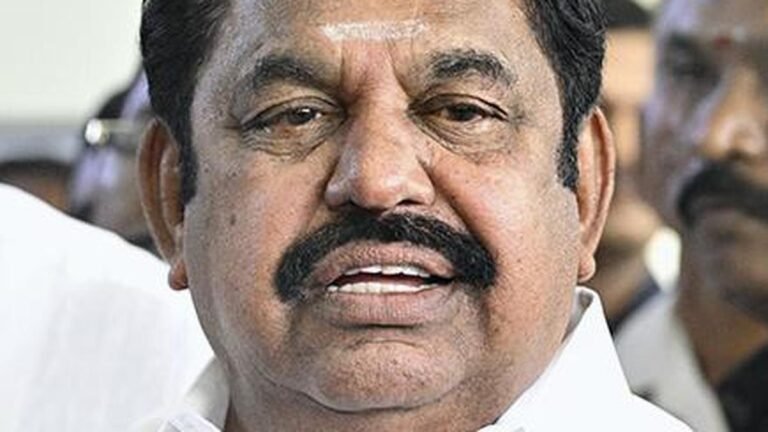 AIADMK leader Edappadi K. Palaniswami called the DMK a “slave” of the Congress