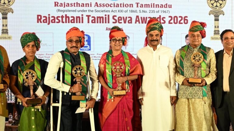 Rajasthani-Tamil Seva Awards presented
