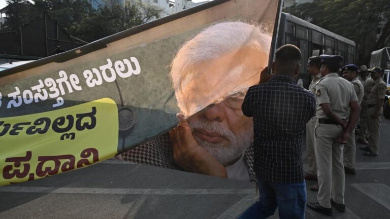 BJP lodges police complaint against Youth Cong office-bearer for putting up anti-PM banners