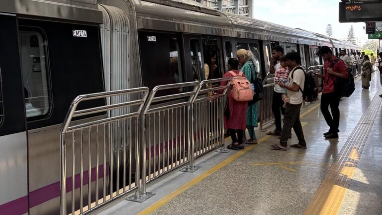 BMRCL is installing handrails at more high speed metro stations