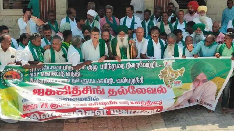 Farmers start Kanniyakumari-Kashmir march in support of their demands