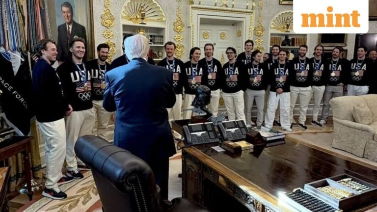 US Olympic men’s hockey champions visit White House, meet Trump before State of Union | Today’s news