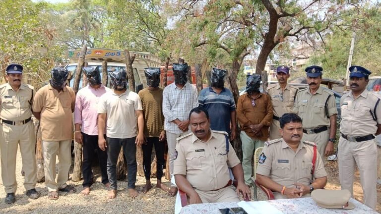 Eight arrested, 17 tribes of red sanders seized in Kadapa